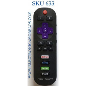 CONTROL REMOTO PARA TV TCL SMART TV / NUMERO DE PARTE JH-14170